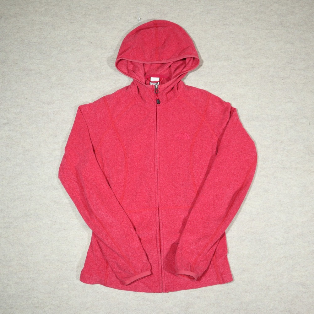 The North Face Womens Pink Full Zip Fleece Hoodie Small Gorpcore Fall Essentials